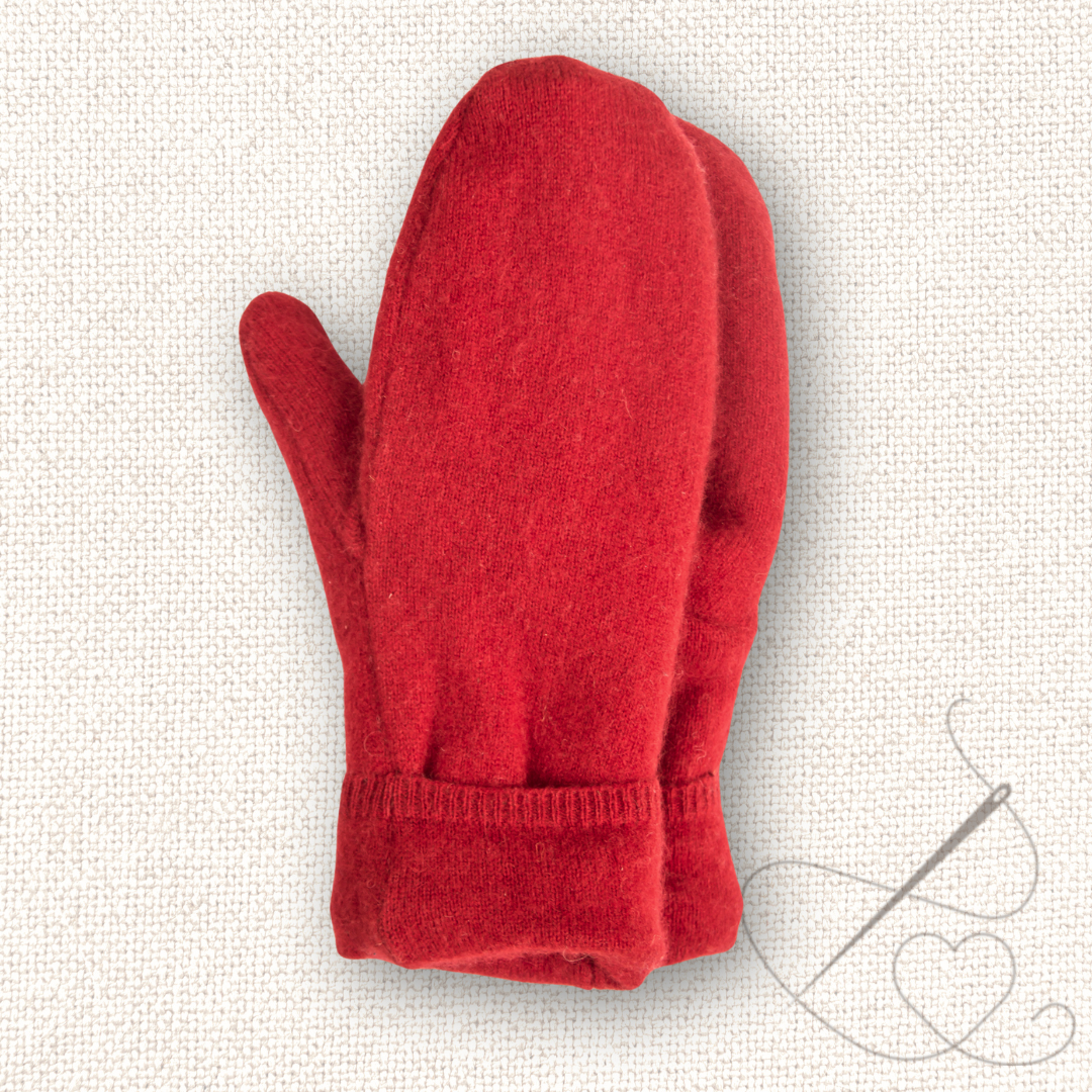 Medium Mittens Red