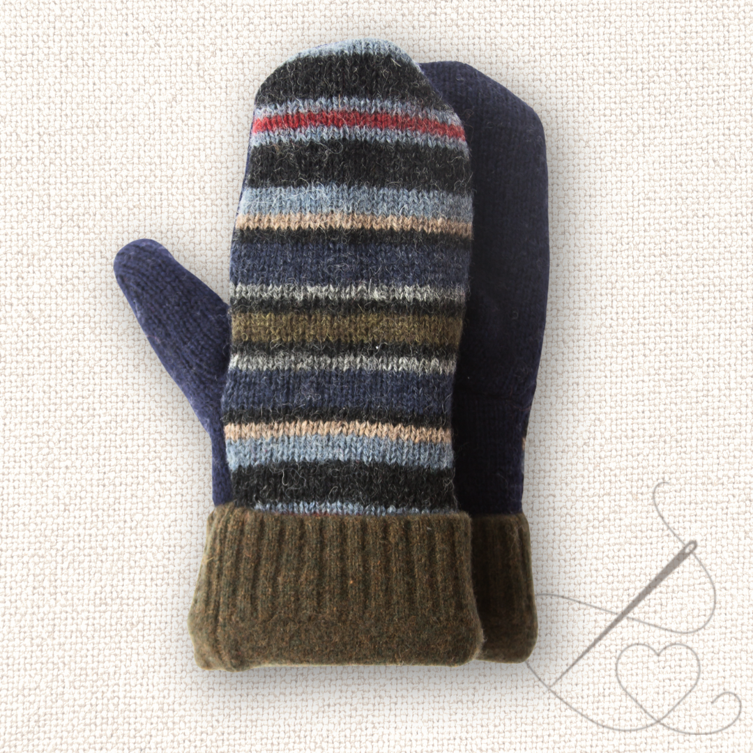 Small Mittens Multicolor Stripes
