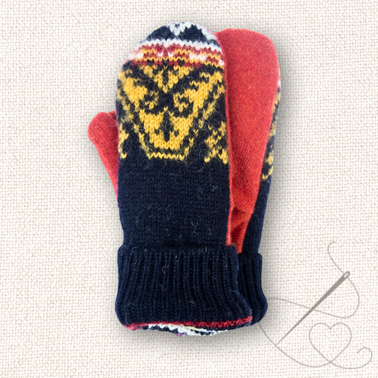 Small Mittens Red, Yellow, & Blue