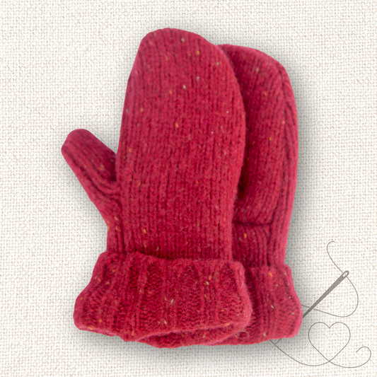 Children's Mittens Red