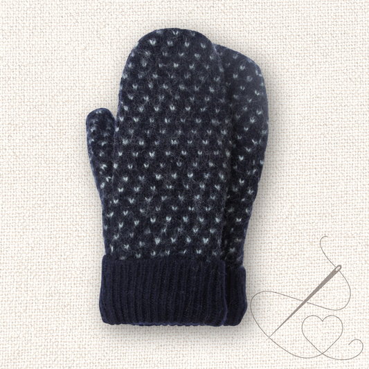 Large Mittens Navy