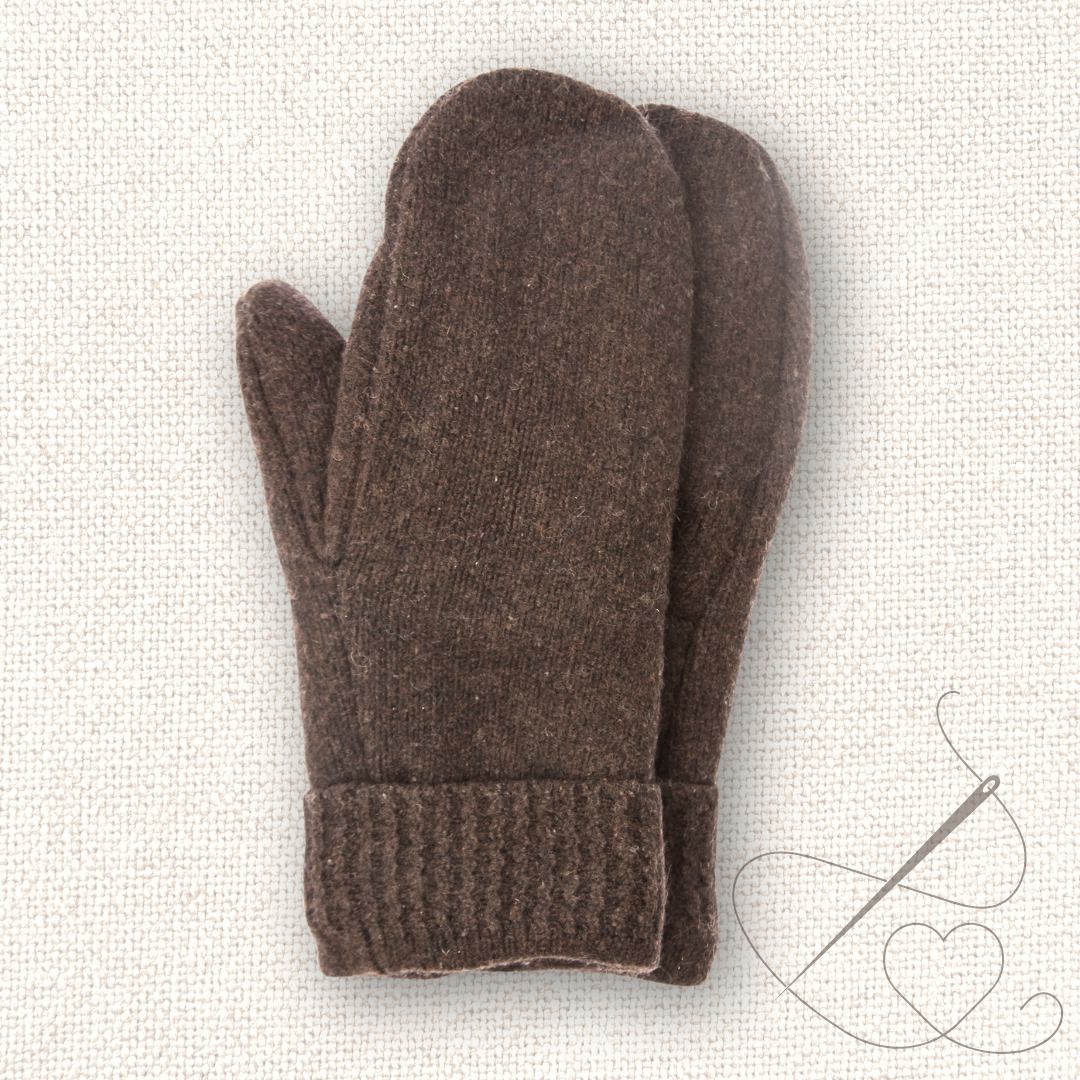 Large Mittens Brown