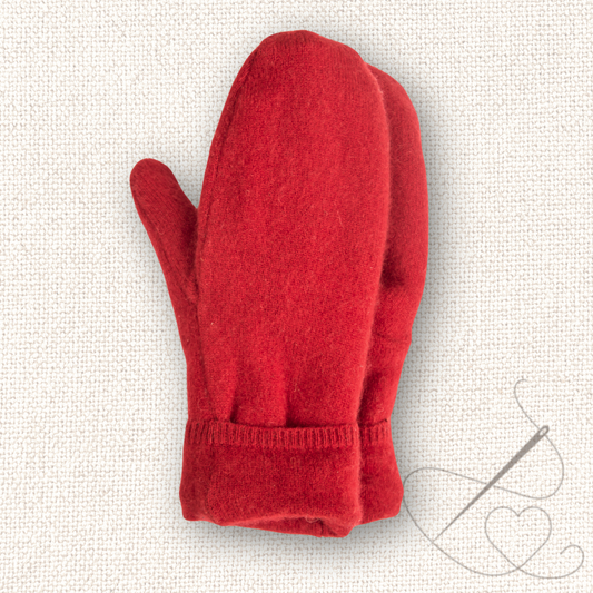 Medium Mittens Red