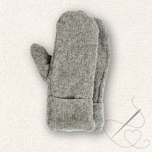 Medium Mittens Gray