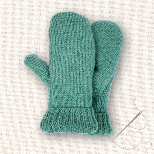 Medium Mittens Teal