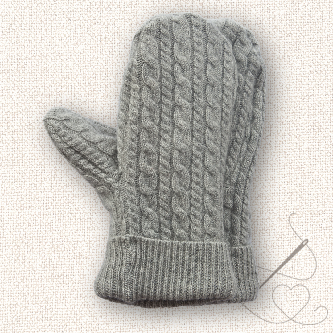 Medium Mittens Gray