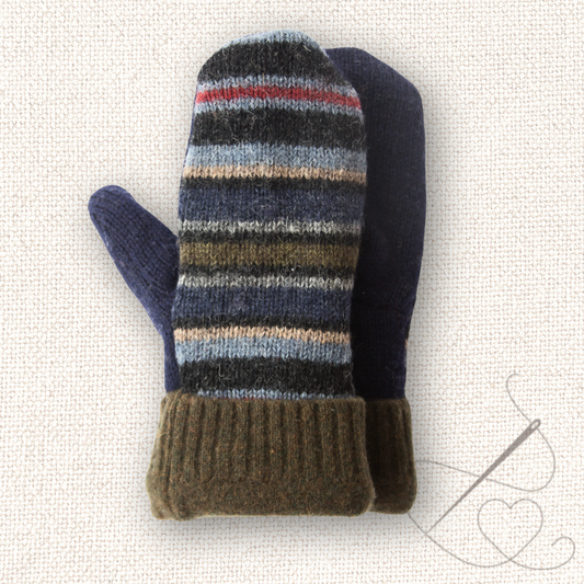 Small Mittens Multicolor Stripes